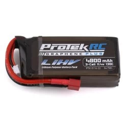 ProTek RC 3S 130C Low IR Si-Graphene + HV Shorty LiPo Battery (11.4V/4800mAh) Crawler Pack W/T-Style Plug #PTK-5116-22