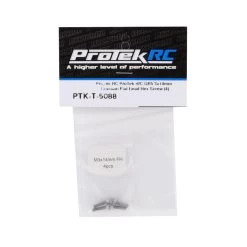 ProTek RC 3x14mm "Grade 5" Titanium Flat Head Hex Screw (4) #PTK-T-5088 -Toy Car Accessories protek rc protek rc 3x14mm grade 5 titanium flat h 1