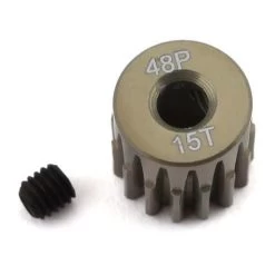 ProTek RC 48P Lightweight Hard Anodized Aluminum Pinion Gear (3.17mm Bore) (15T) #PTK-8602