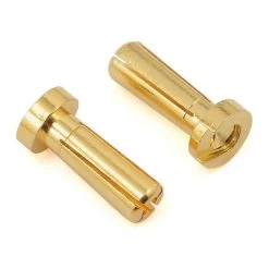 ProTek RC ProTek RC 4mm Low Profile "Super Bullet" Solid Gold Connectors (2 Male)