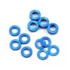 ProTek RC ProTek RC Aluminum Ball Stud Washer Set (Blue) (12) (0.5mm, 1.0mm & 2.0mm)