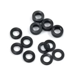 ProTek RC ProTek RC Aluminum Ball Stud Washer Set (Black) (12) (0.5mm, 1.0mm & 2.0mm)