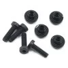 ProTek RC Aluminum Servo Mount Grommet (Black) (4) #PTK-3040 -Toy Car Accessories protek rc protek rc aluminum servo mount grommet b 1