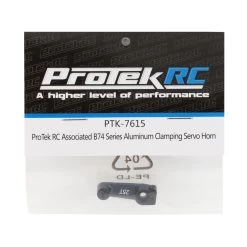 ProTek RC Associated B74 Series Aluminum Clamping Servo Horn (Black) (25T-Futaba/Savox/ProTek) #PTK-7615 -Toy Car Accessories protek rc protek rc associated b74 series aluminum 2