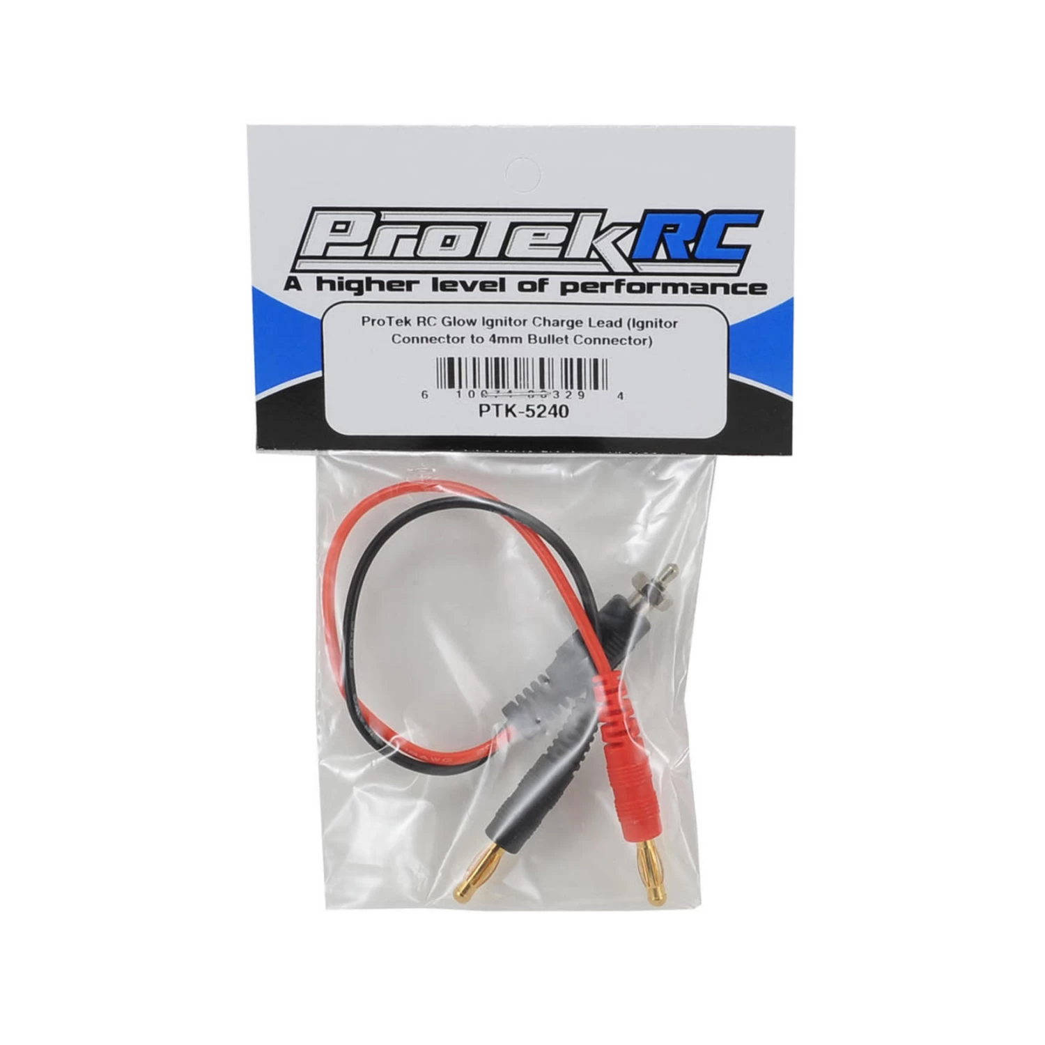 ProTek RC Glow Ignitor Charge Lead (Ignitor Connector To 4mm Bullet Connector) #PTK-5240 4 ProTek RC Glow Ignitor Charge Lead (Ignitor Connector To 4mm Bullet Connector) #PTK-5240 - Image 2