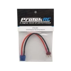 ProTek RC Heavy Duty T-Style Ultra Plug Charge Lead Adapter (Male T-Style To Female XT60) #PTK-5351 -Toy Car Accessories protek rc protek rc heavy duty t style ultra plug 4