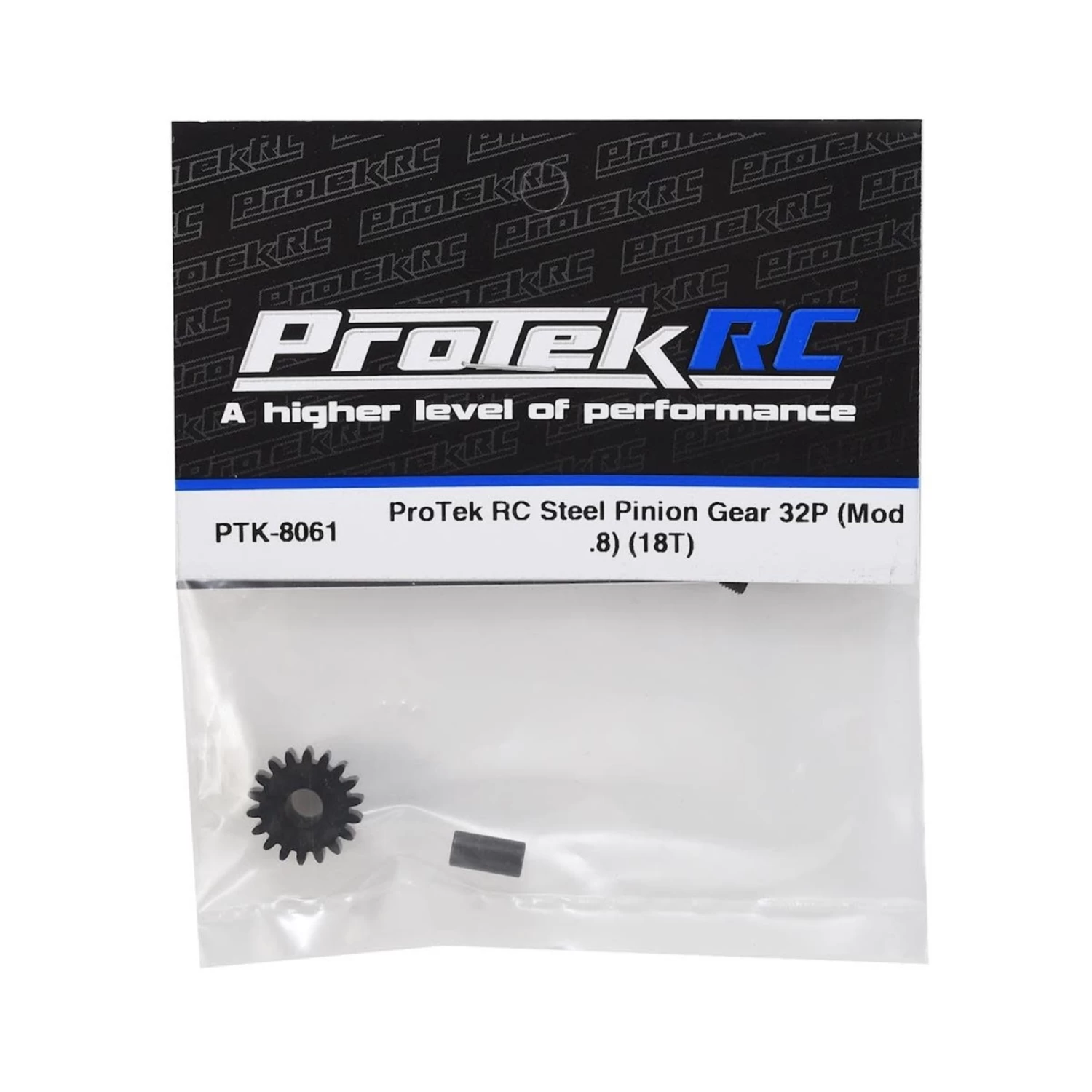 ProTek RC Steel 32P Pinion Gear W/3.17mm Reducer Sleeve (Mod .8) (5mm Bore) (17T) #PTK-8060 4 ProTek RC Steel 32P Pinion Gear W/3.17mm Reducer Sleeve (Mod .8) (5mm Bore) (17T) #PTK-8060 - Image 2