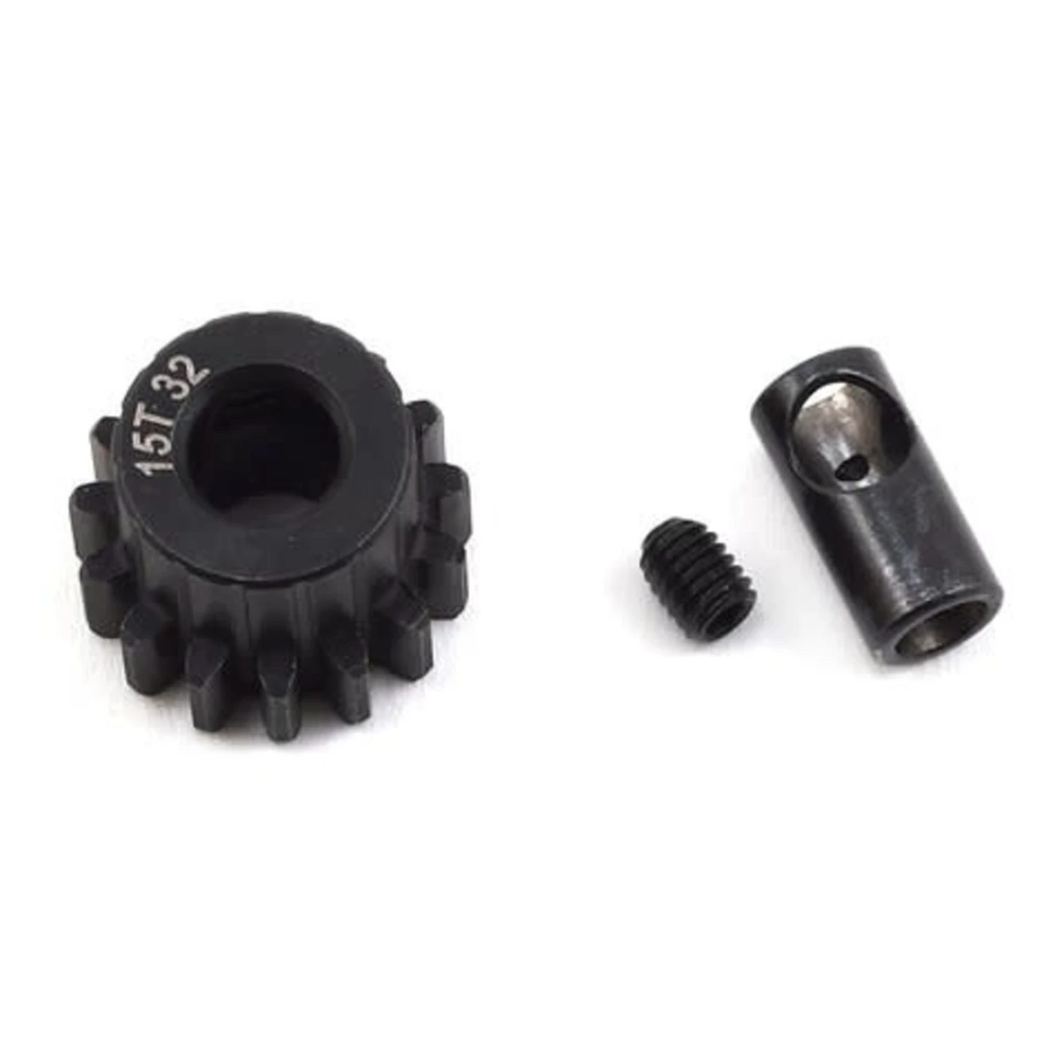 ProTek RC Steel 32P Pinion Gear W/3.17mm Reducer Sleeve (Mod .8) (5mm Bore) (15T) #PTK-8058 3 ProTek RC Steel 32P Pinion Gear W/3.17mm Reducer Sleeve (Mod .8) (5mm Bore) (15T) #PTK-8058