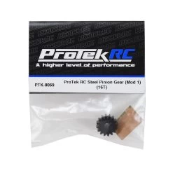 ProTek RC Steel Mod 1 Pinion Gear (5mm Bore) (16T) #PTK-8069 -Toy Car Accessories protek rc protek rc steel mod 1 pinion gear 5mm bo 5